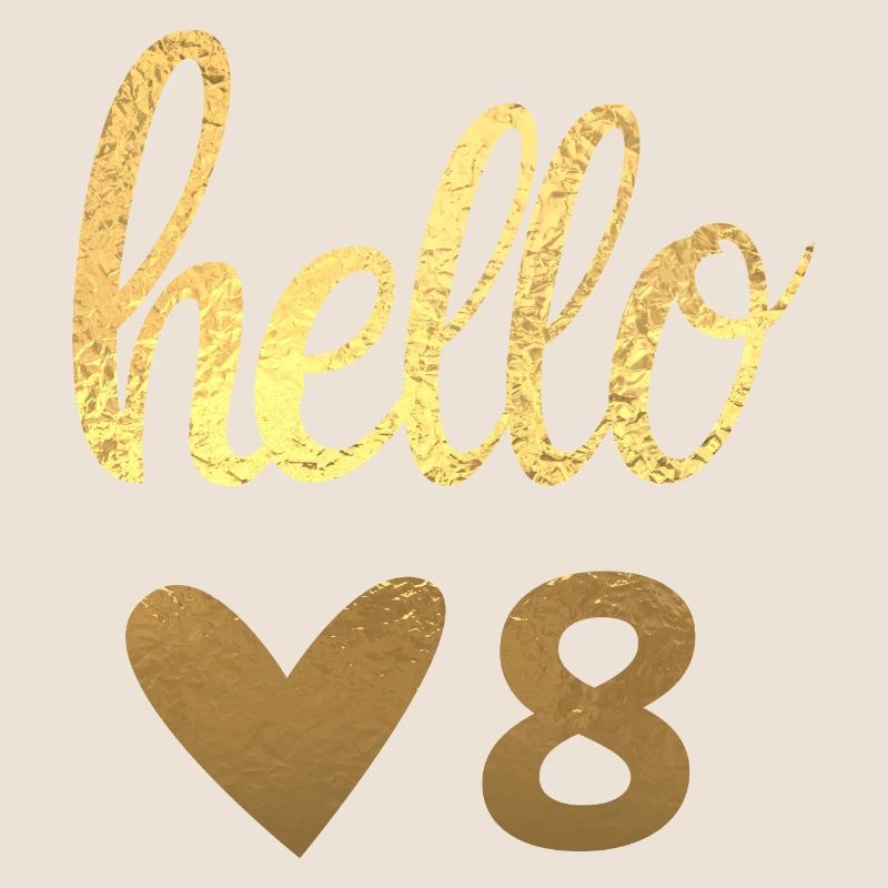 Hello 8 doré