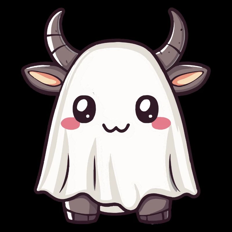 Stier Halloween Comic Geist