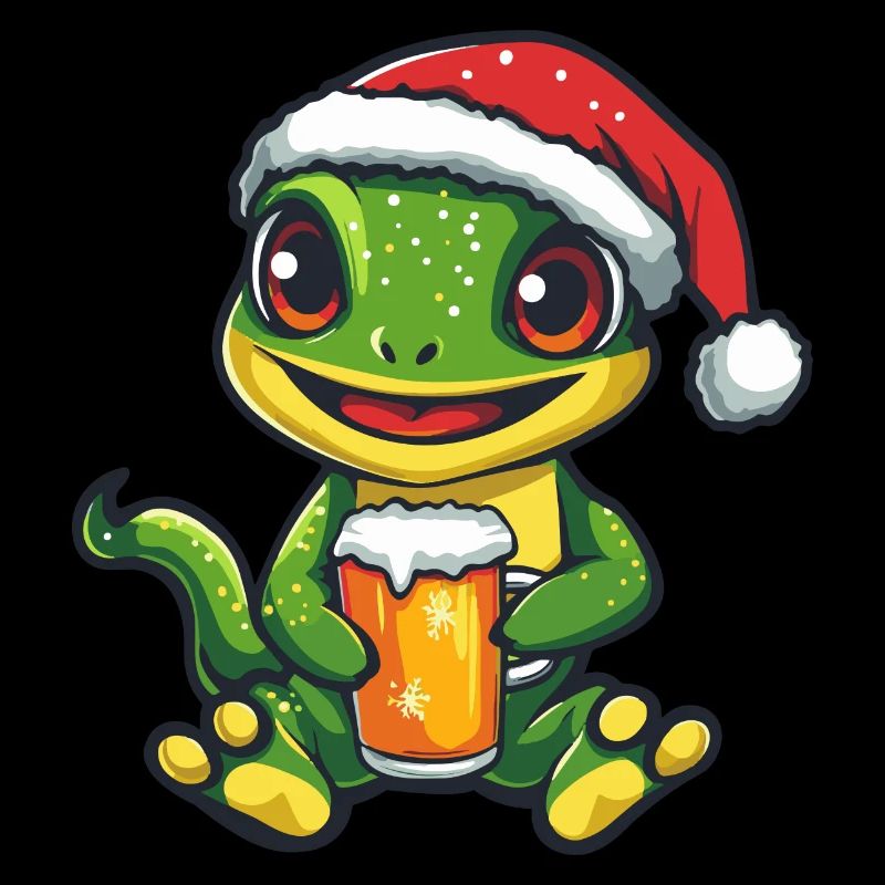 Echse Weihnachten Bier