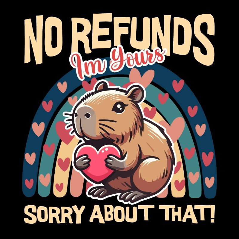 Aucun remboursement, je suis à toi Capybara