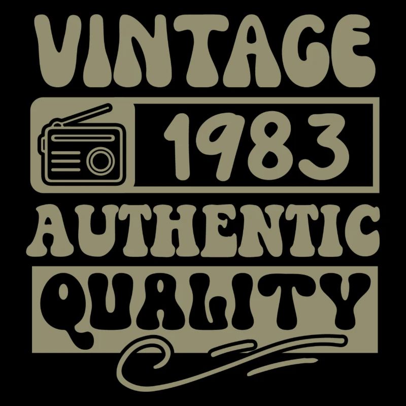 Authentic 1983 Vintage 1983 - Vintage 1983 Retro