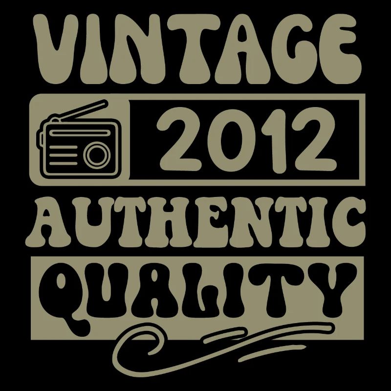 Authentic 2012 Millésime 2012 - Vintage 2012 Rétro