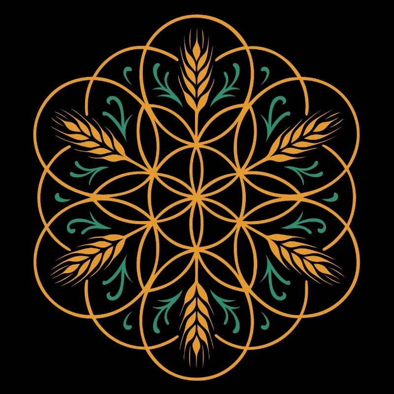 La fleur de vie de Lamma - Conception de la fête des moissons