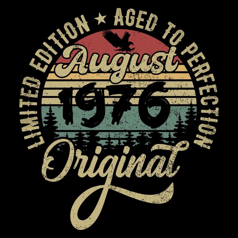 August 1976 Geburtstagsgeschenk August 1976 August