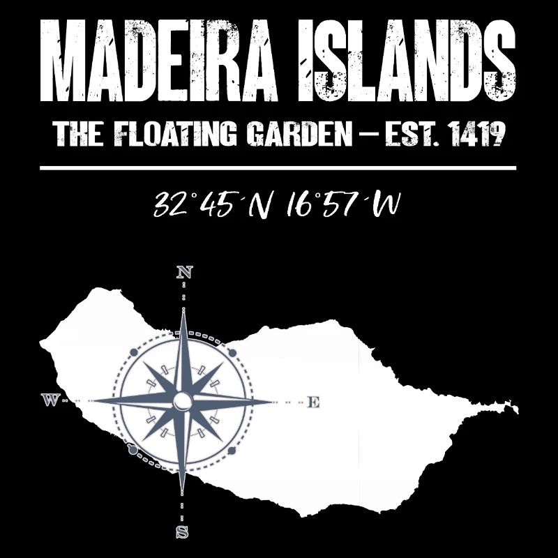 Madeira Islands Compass Vintage