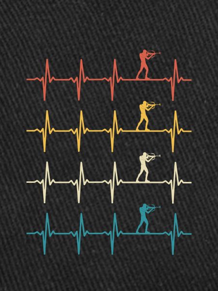 Biathlon Heartbeat Rétro Biathlète