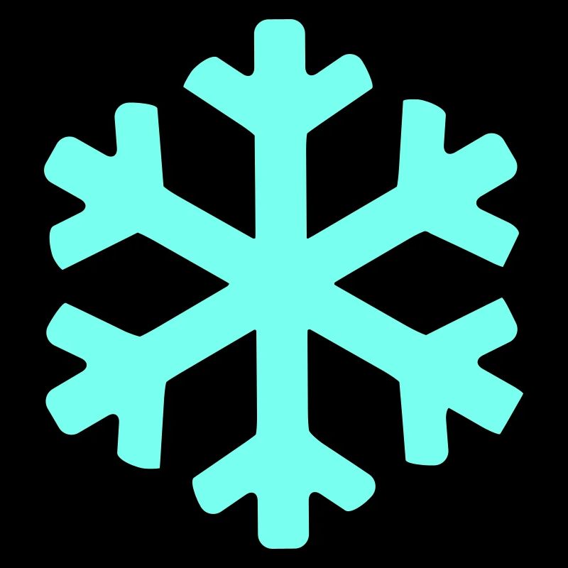 Eisblauer Schneekristall