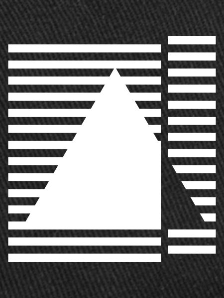 Geometric triangle Bauhaus inspired design