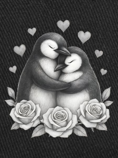 Love Duo Penguin Roses