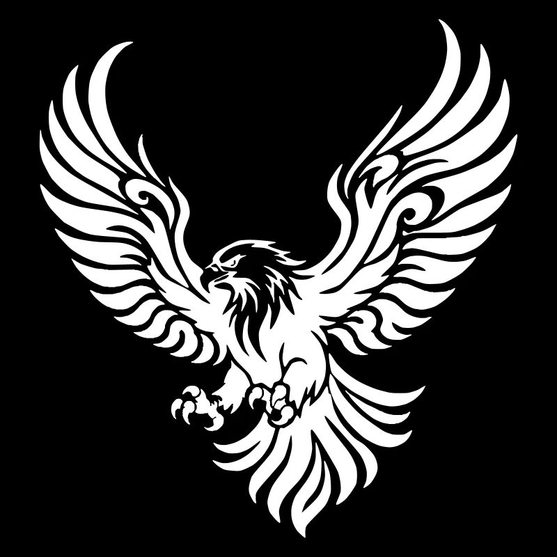 Aigle puissant aux ailes déployées