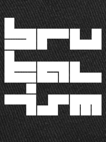 Brutalism Block Typography