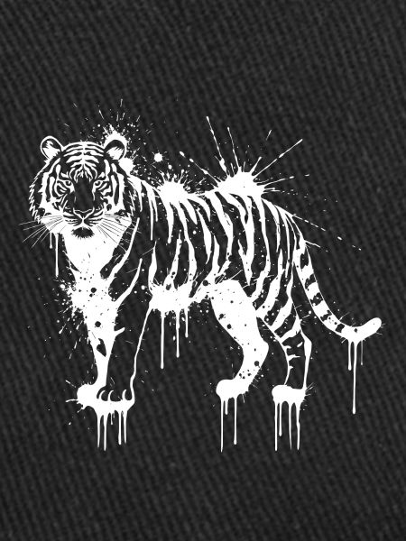Weiß gespritzter Tiger
