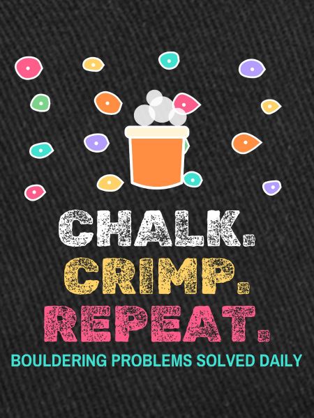 Chalk Crimp Repeat Bouldering Klettern