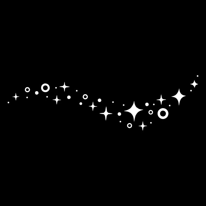 Glitzersterne Linie Glitzer Sterne