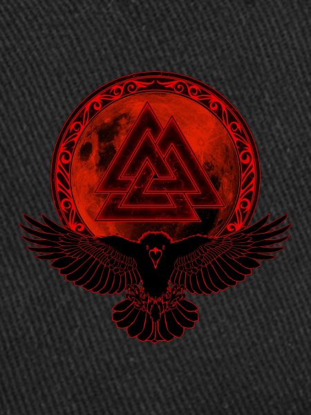 Raven Valknut Full Moon