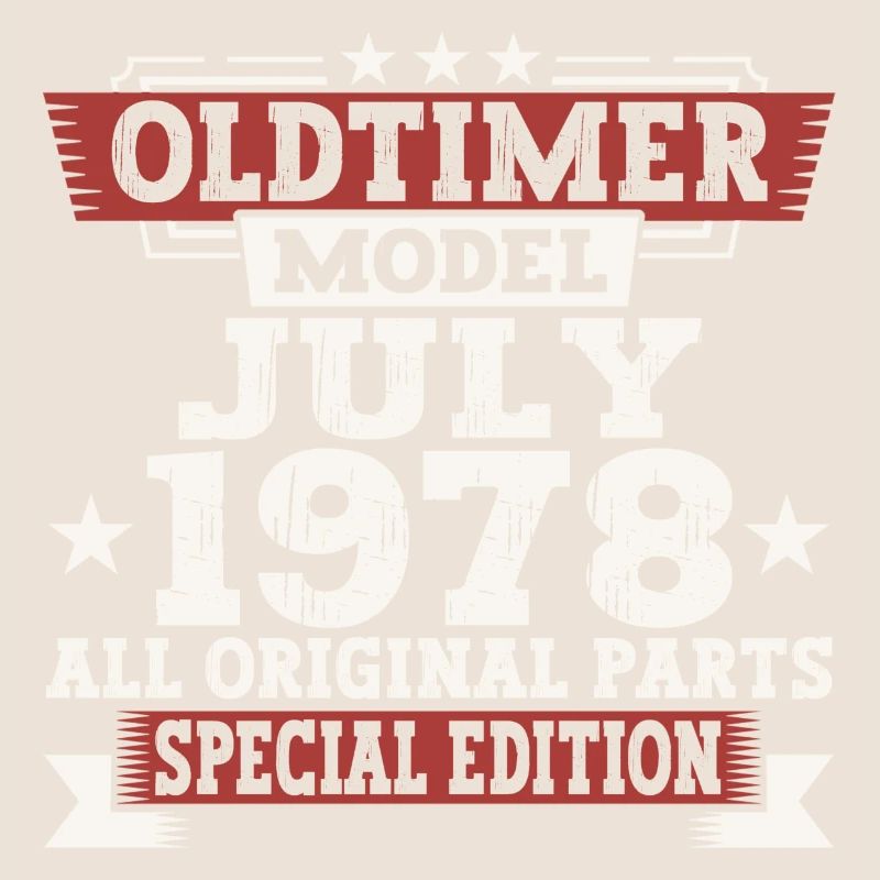 Oldtimer Juli 1978 44. Geburtstag Geschenk Herren