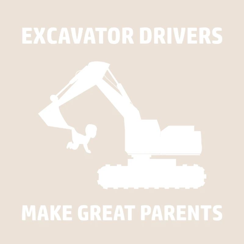 Excavatrice Conception de pilote de pelle Construction Worker Construction Machine