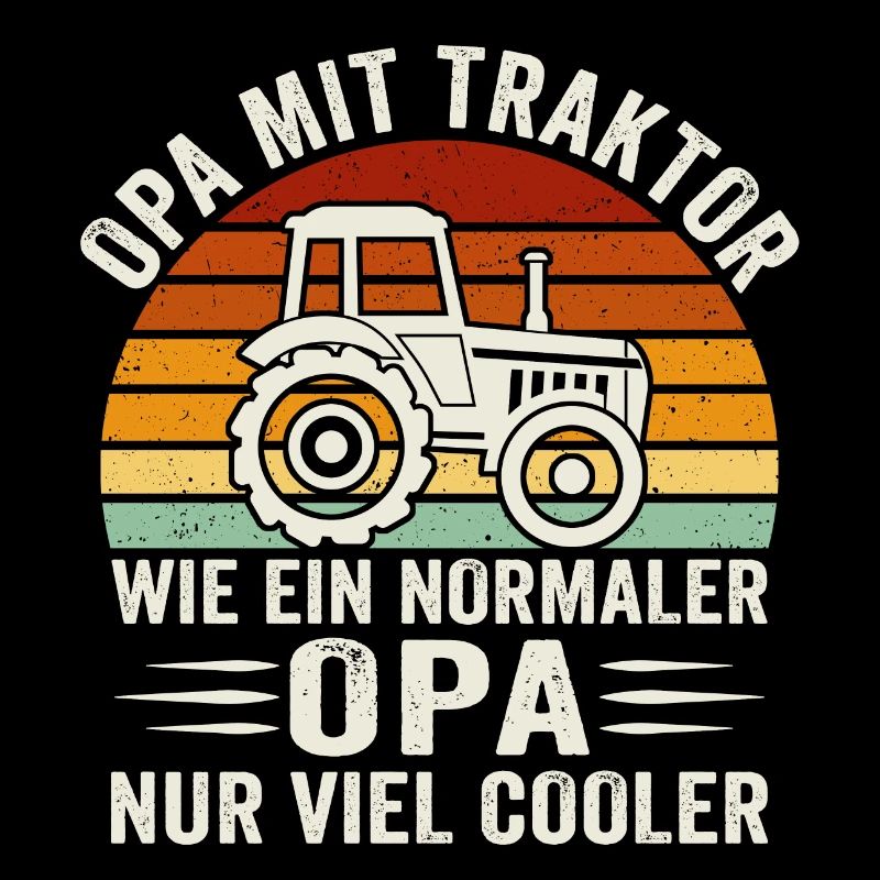 opa mit traktor geschenk für großvater bauer