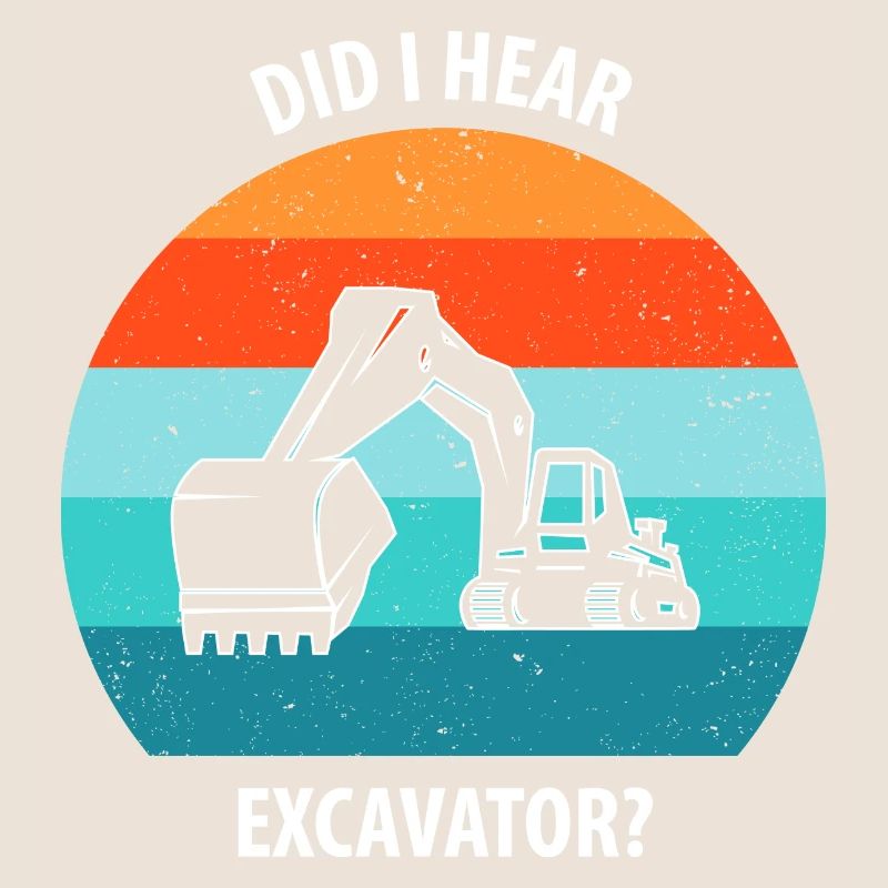 Bagger Baggerfahrer Baggerwagen