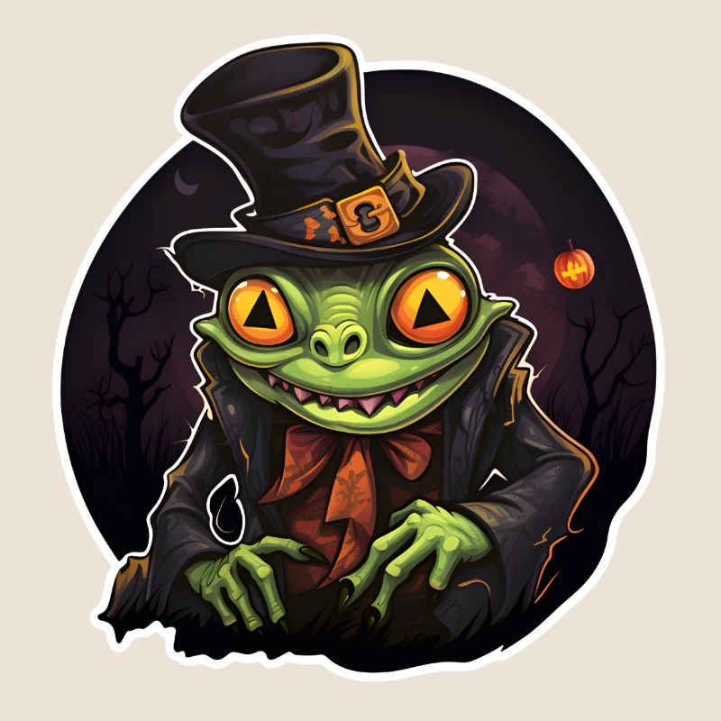 Grenouille d’Halloween