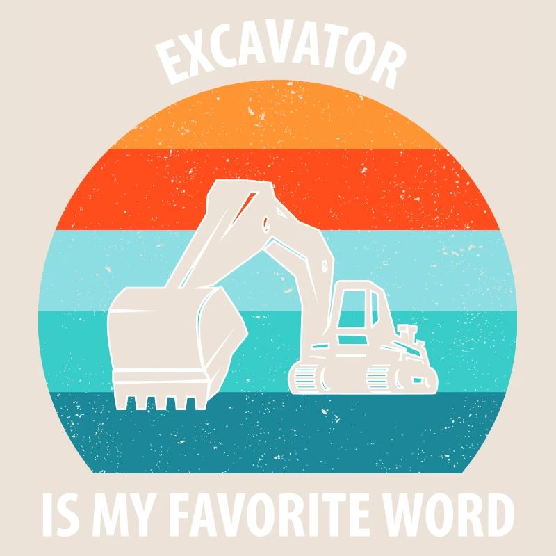 Bagger Baggerfahrer Baggerwagen