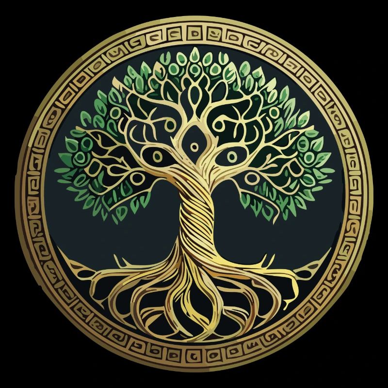 Baum des Lebens Wikinger Midgard Thor Walhalla