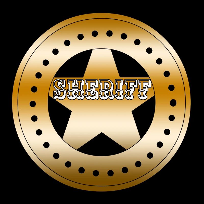 Sheriff Abzeichen Schild