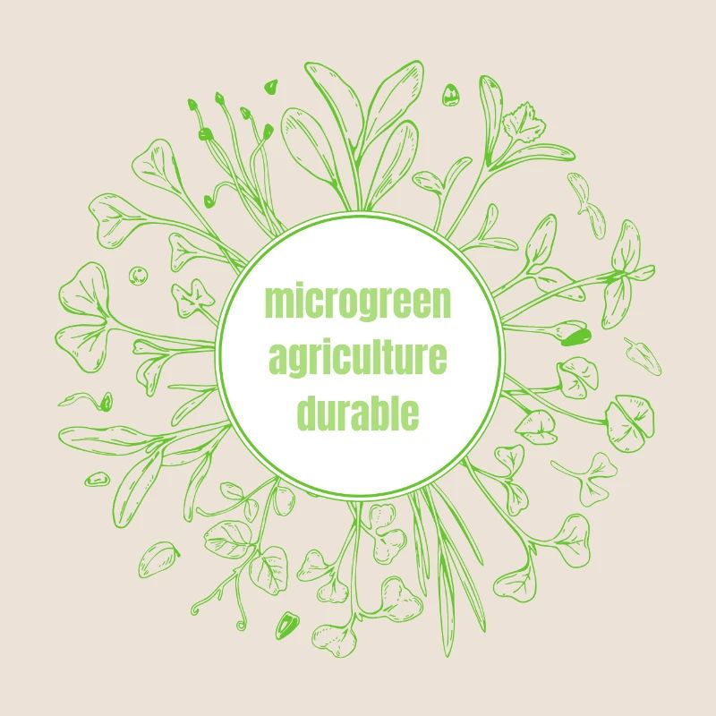 Microgreen agriculture durable
