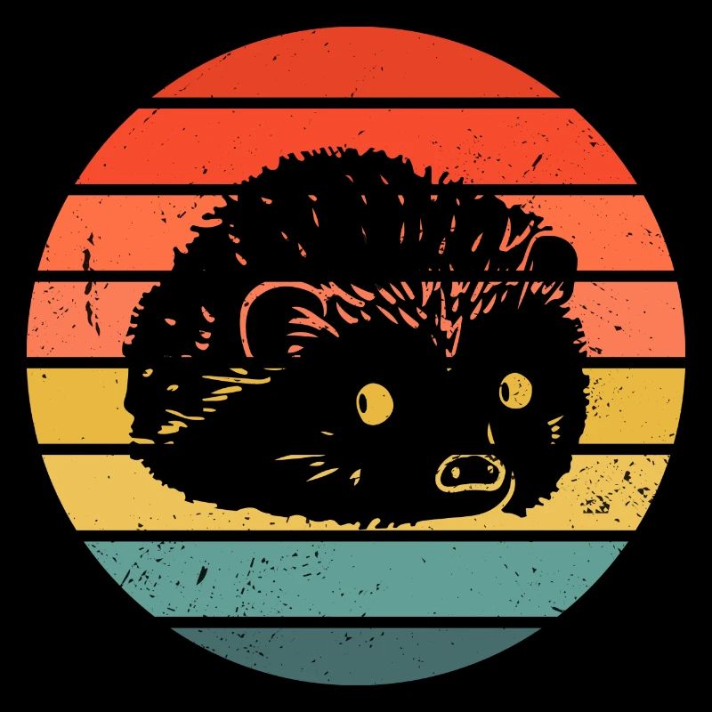 Hedgie Retro Sunset Hérisson