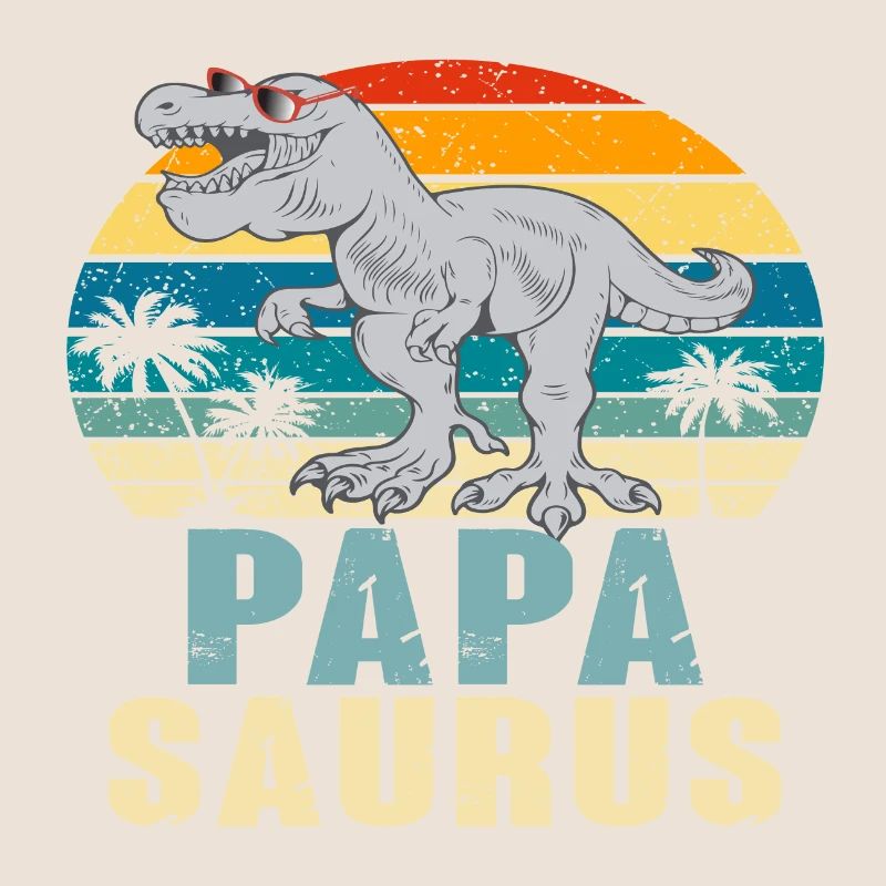 Papasaurus Vatertag Dinosaurier T-Rex Geschenkidee