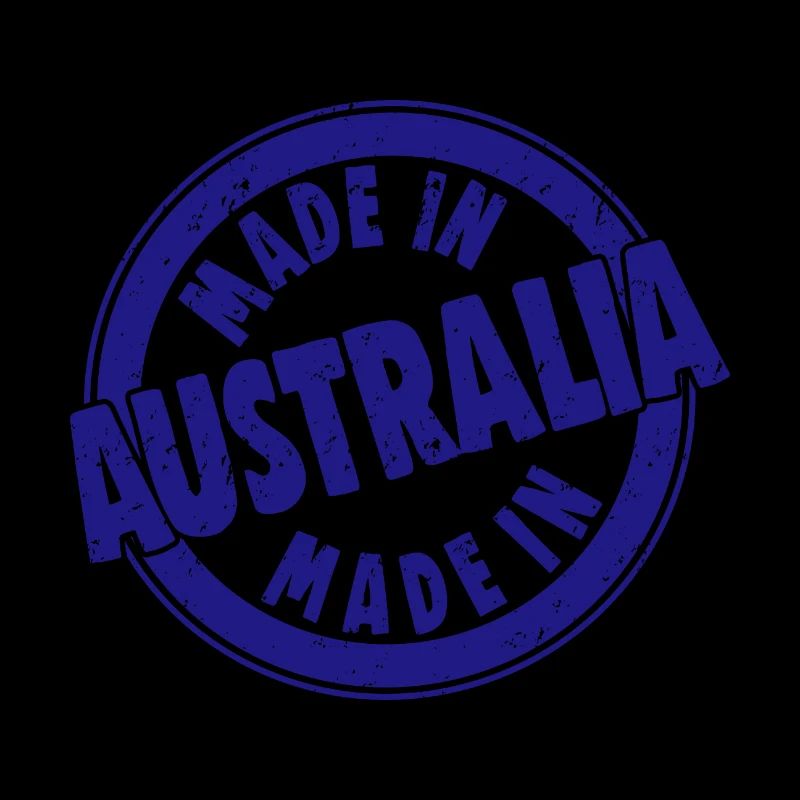 Fabriqué en Australie style rétro