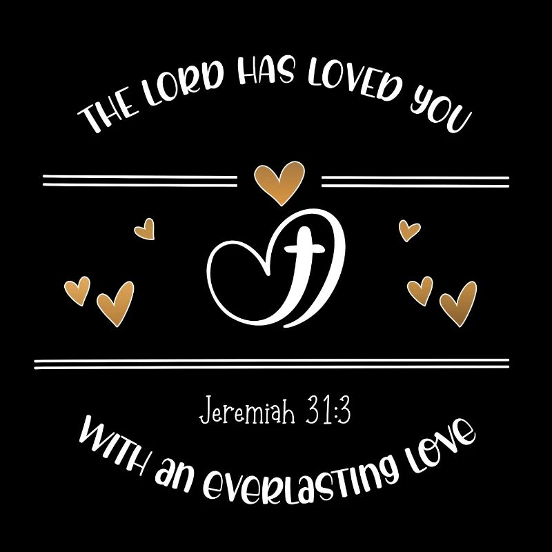 Christliches Design Der Herr hat ewige Liebe