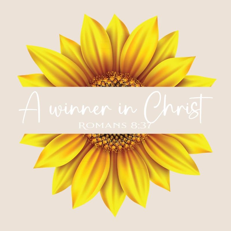 Christian Sonnenblumen Design Ich bin ein Gewinner in