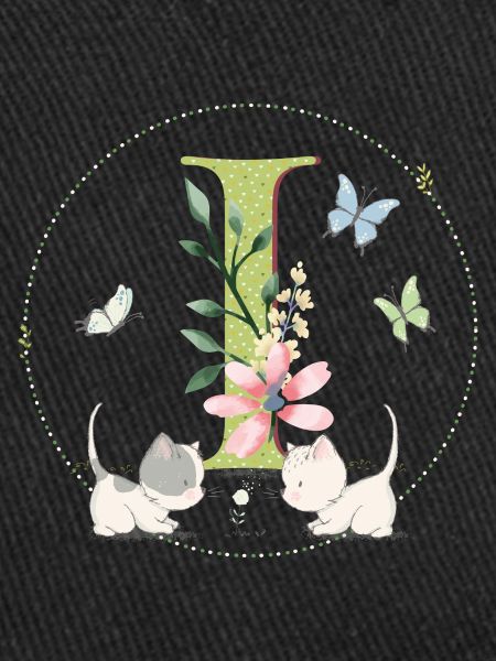 Lettre initiale I avec chat