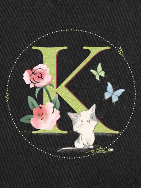 Lettre initiale K avec chat