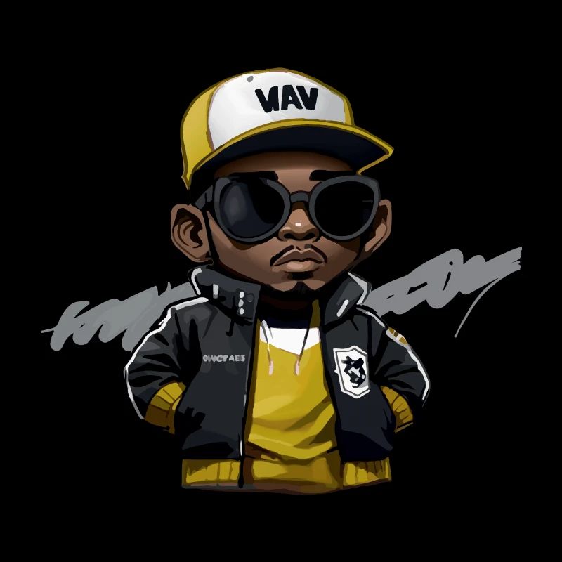 Little Hip Hop Head (jaune)