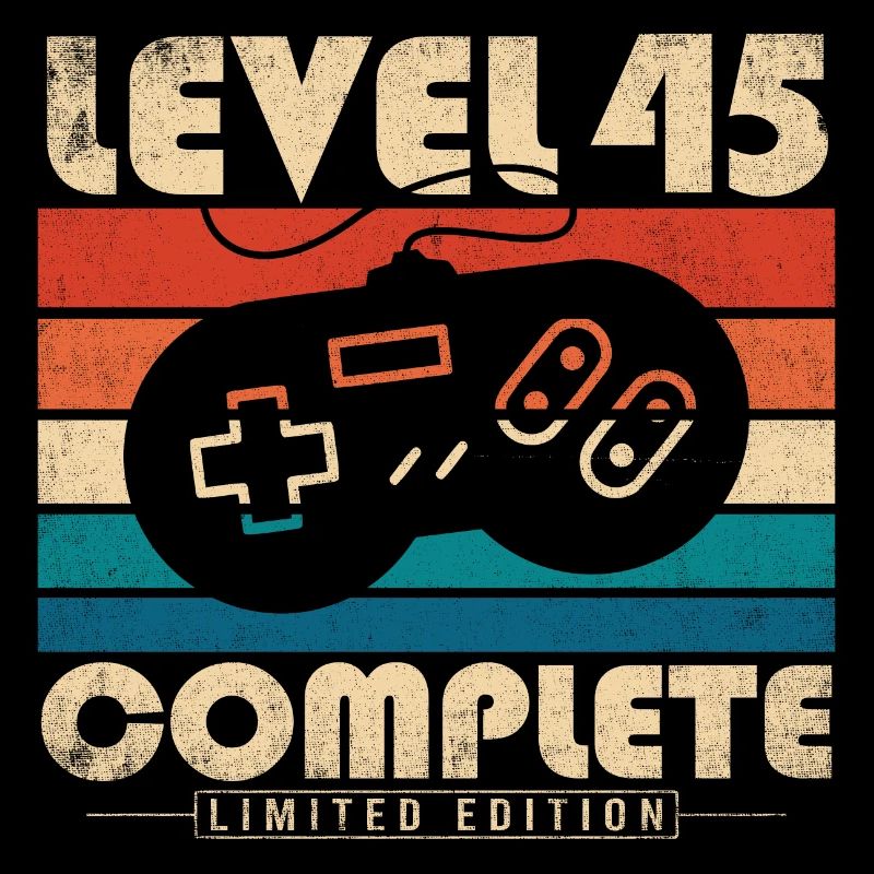 45 Birthday 45 Years Gift Level 45 Complete