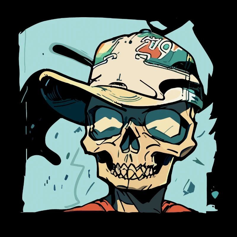 Crâne de style graffiti