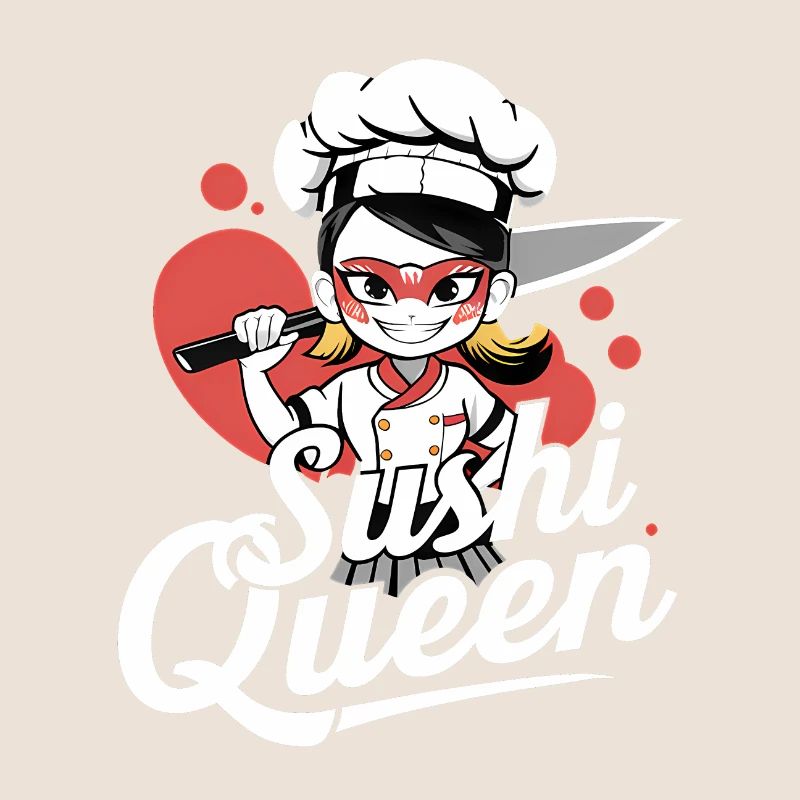 Anime-Mädchen-Köchin
