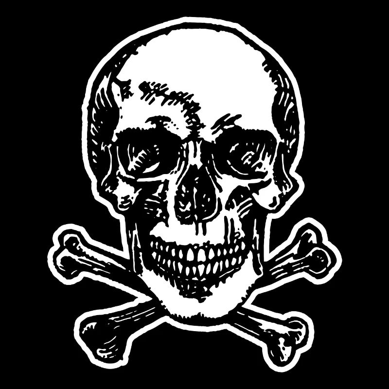Pirate crâne et os