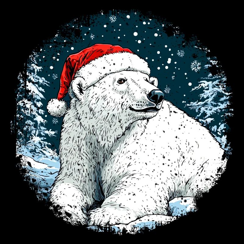 Christmas Polar Bear