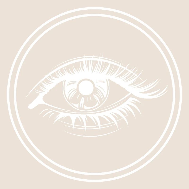 Eye symbol eyelashes