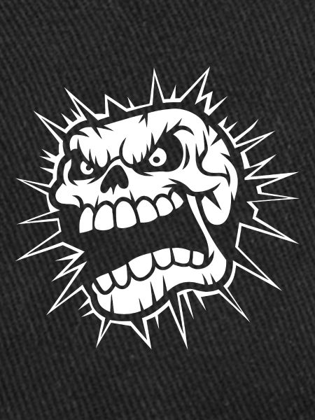 Angry Screaming Skull