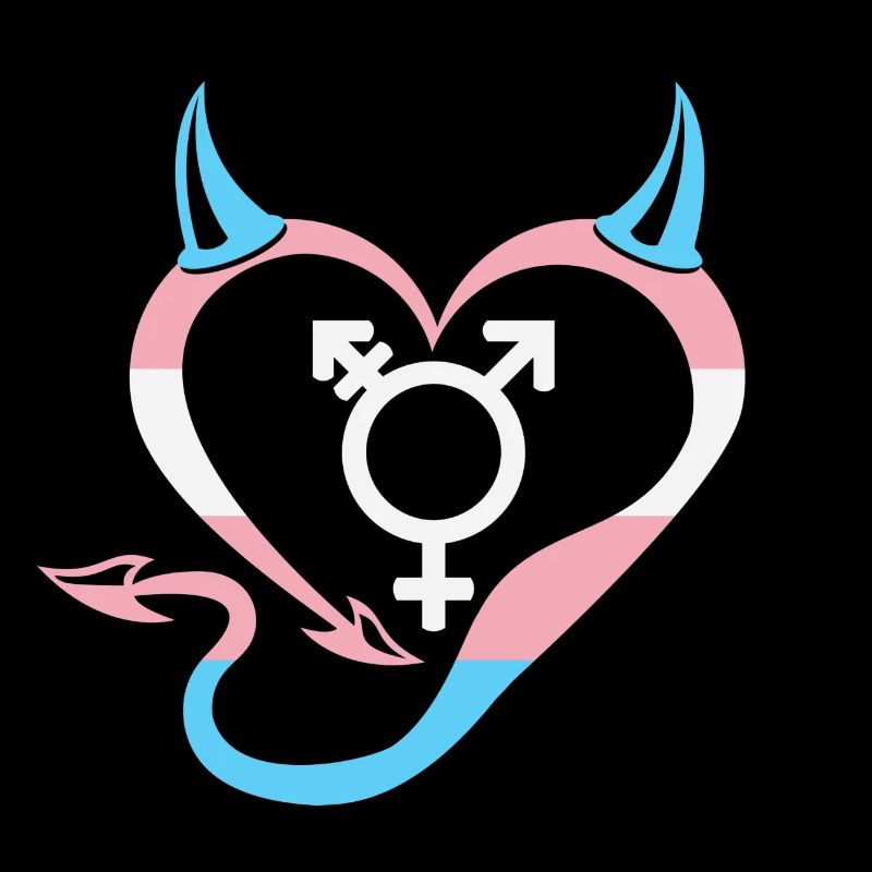 Devil's Heart Transgender with Symbol