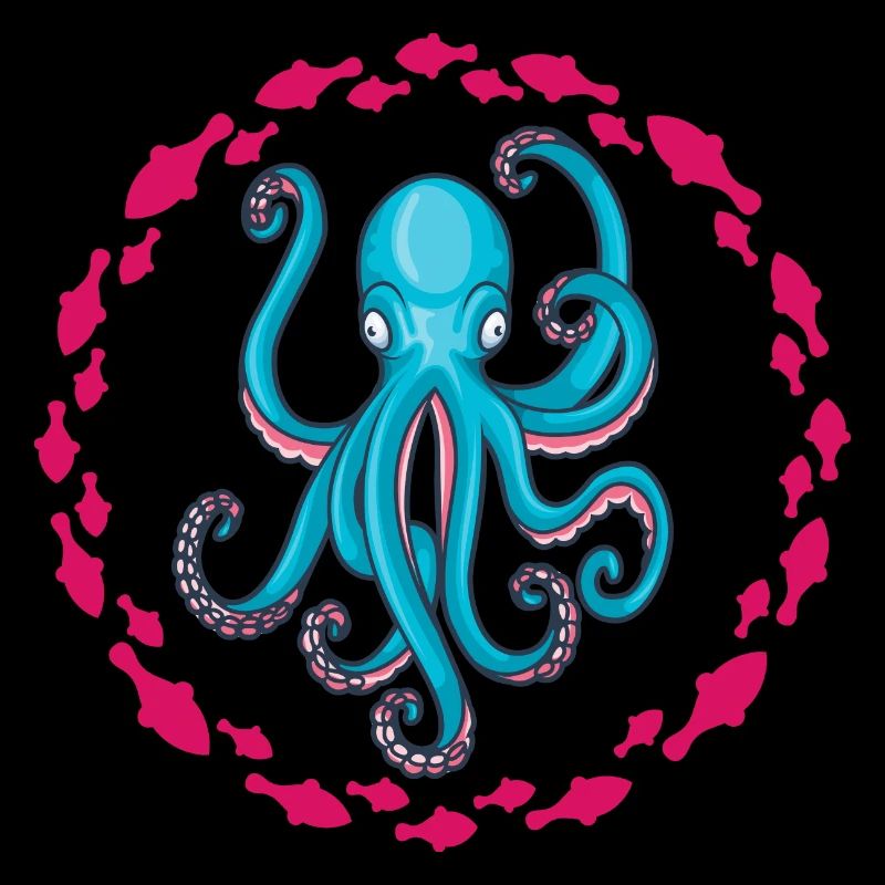 Blauer Oktopus