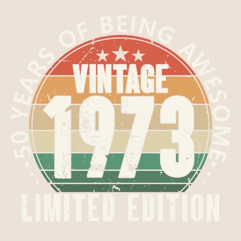 50e anniversaire 50 ans 1973 né