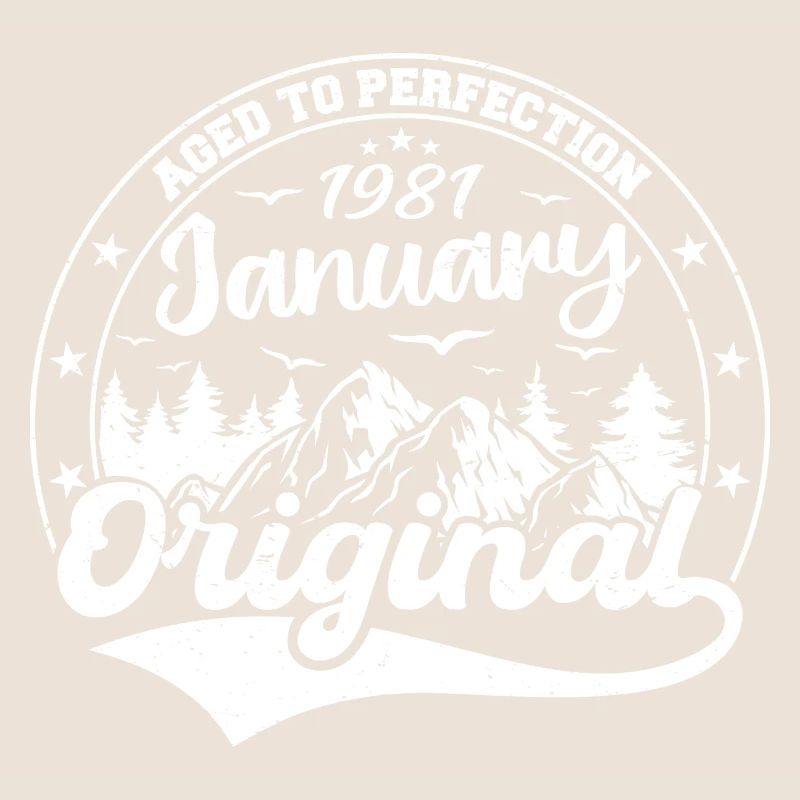 Januar 1981 Geburtstagsgeschenk Januar 1981