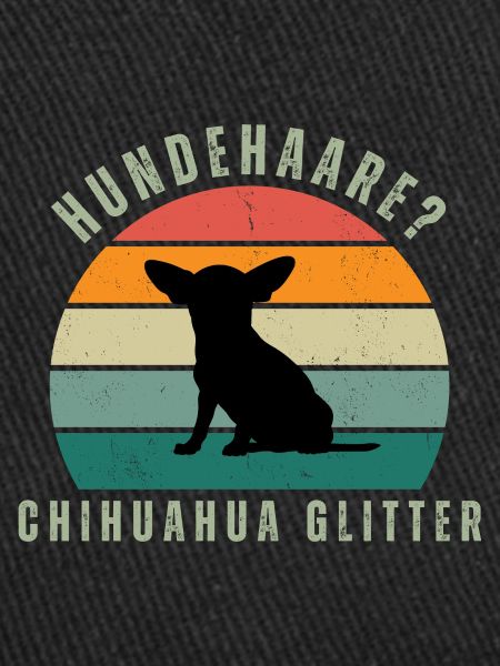 Chihuahua Glitter Retro Sunset