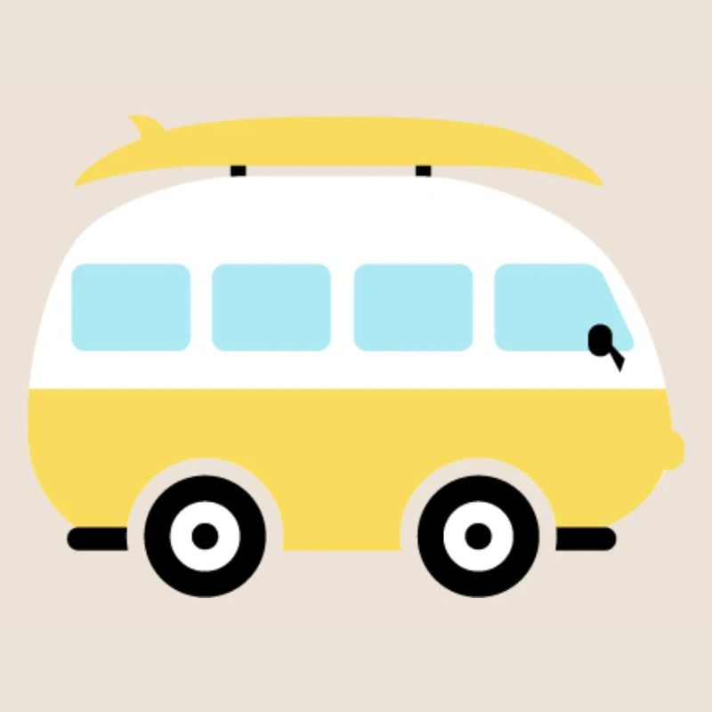 Petit van jaune