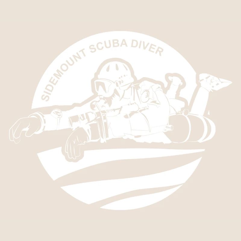Sidemount Diver Plongée Sous-marine Cadeau Tec Diving Logo